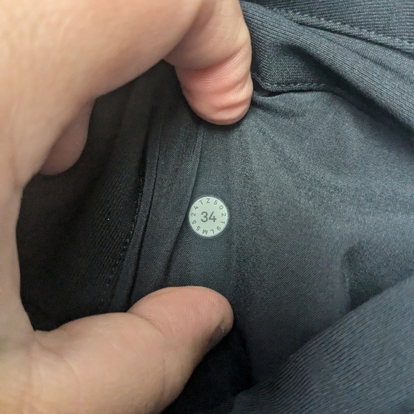 Lululemon Commission Pant Slim *Warpstreme 37" Size 34 Black Color - Picture 12 of 16